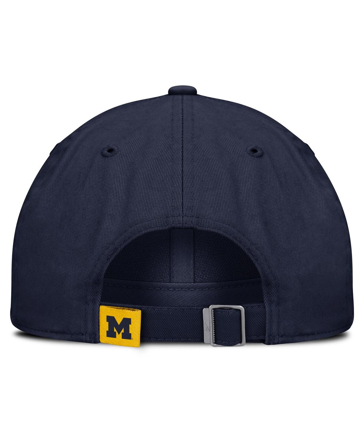 JORDAN MEN'S NAVY MICHIGAN WOLVERINES CLUB ADJUSTABLE HAT 