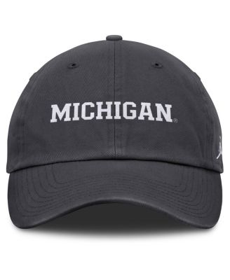 Мужская регулируемая шляпа Jordan Anthracite Michigan Wolverines Club от Jordan