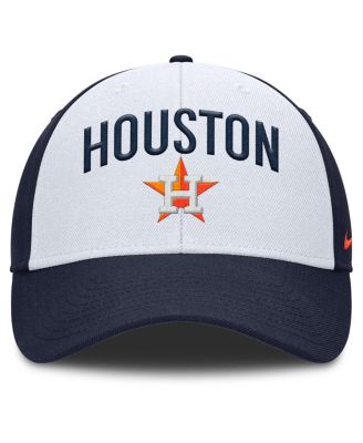 Мужская белая /темно-синяя кепка Nike Houston Astros Club Performance с регулируемой посадкой
