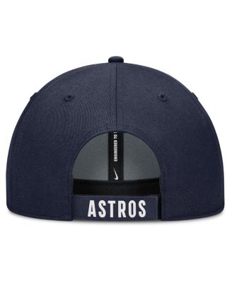 Men's White/Navy Houston Astros Club Performance Adjustable Hat