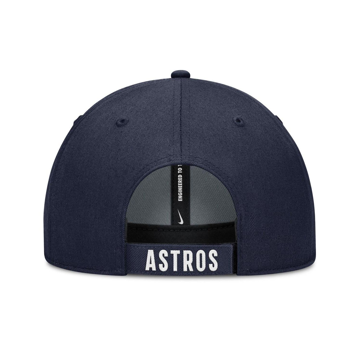 Men's White/Navy Houston Astros Club Performance Adjustable Hat