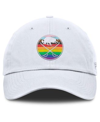 Мужская белая регулируемая шляпа Fanatics Buffalo Sabres PRIDE от Fanatics