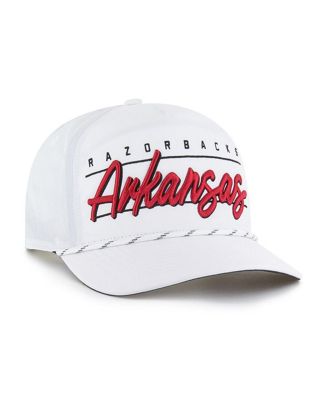 Брендовая мужская белая шляпа Arkansas Razorbacks Condor Hitch 47-го года выпуска, регулируемая по длине.
