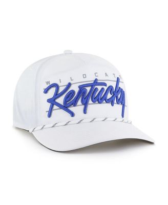Брендовая мужская белая шляпа Kentucky Wildcats Condor Hitch 47-го года выпуска, регулируемая по длине.