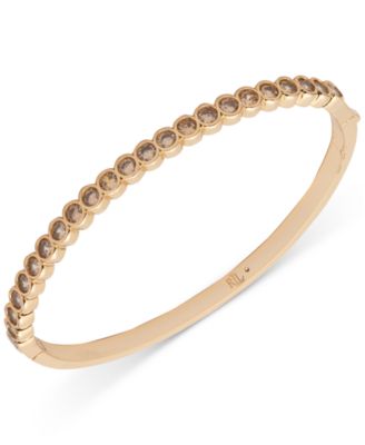 Браслет на петлях из золотистого кубического циркония Lauren Ralph Lauren