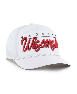Брендовая мужская белая шляпа Wisconsin Badgers Condor Hitch 47-го года выпуска, регулируемая по длине.