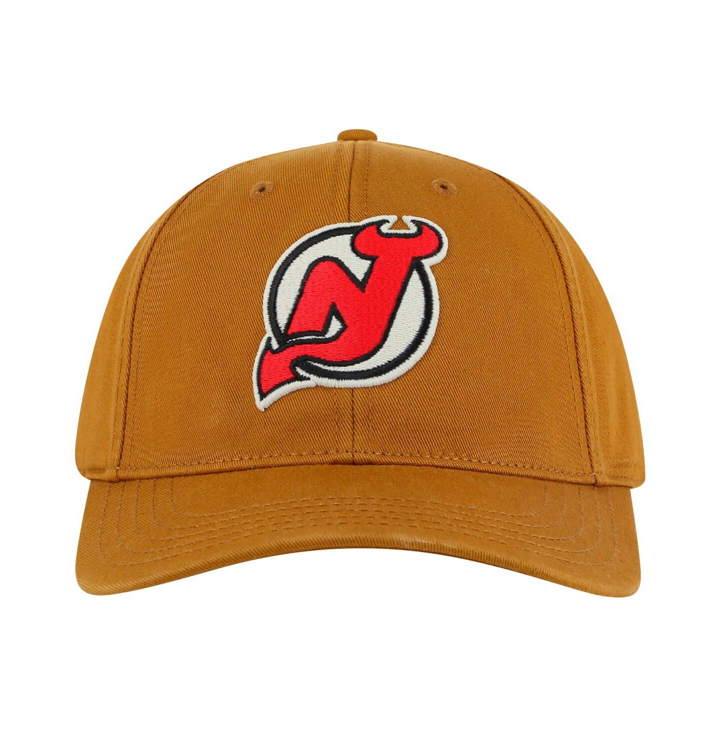 Мужские головные уборы American Needle Tan New Jersey Devils Hepcat Washed Twill Adjustable Hat — фото 1