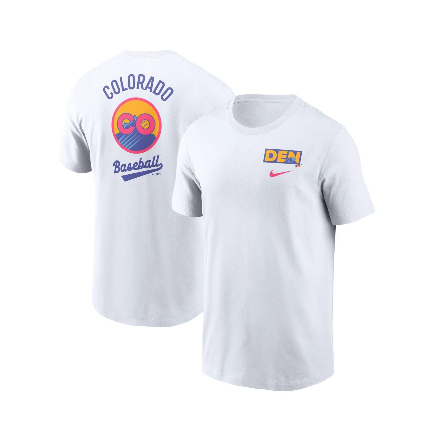Мужская футболка Nike White Colorado Rockies 2025 City Connect Graphic — фото 1