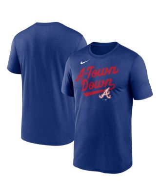 Nike - Men's Royal Atlanta Braves 2025 City Connect Team Phrase Script Legend Performance T-Shirt