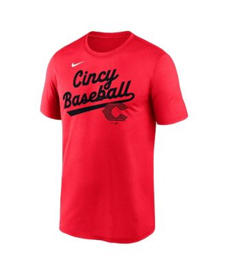 Мужская футболка Nike Red Cincinnati Reds 2025 City Connect с надписью команды и легендарным перформансом.