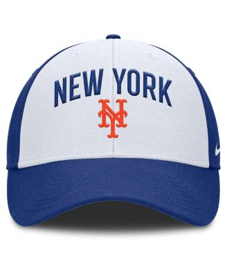 Мужская белая кепка Nike/Royal New York Mets Club Performance с регулируемой посадкой