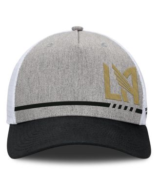 Мужская шляпа дальнобойщика Fanatics Heather Grey LAFC с низким блоком, регулируемая по высоте