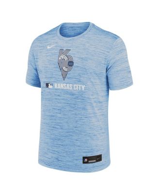 Мужская светло-голубая футболка Nike Kansas City Royals 2025 City Connect Authentic из коллекции Velocity Performance от Nike