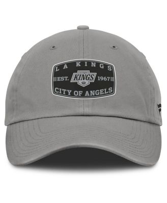 Мужская серая шляпа Fanatics Los Angeles Kings с регулируемой застежкой на молнию
