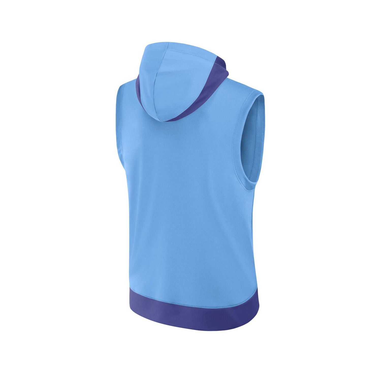 Men's Light Blue Colorado Rockies 2025 City Connect Authentic Collection Sleeveless Performance Pullover Hoodie