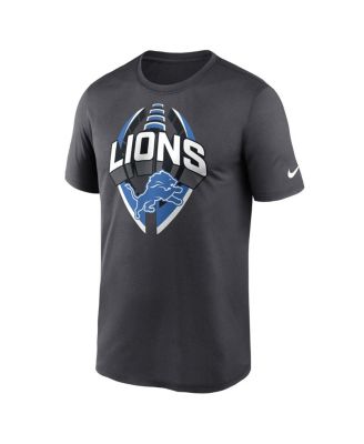 Мужская серая футболка Nike Detroit Lions Legend Icon Performance от Nike