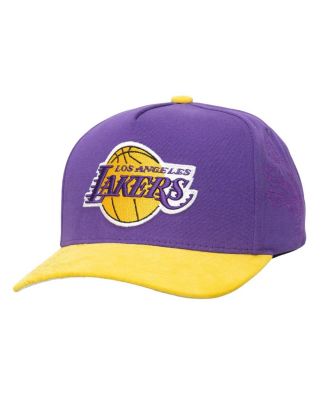 Mitchell & Ness - Men's Purple/Gold Los Angeles Lakers May Flowers Adjustable Hat