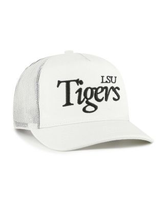 Брендовая мужская и женская кремовая шапка дальнобойщика LSU Tigers Foundation с надписью 