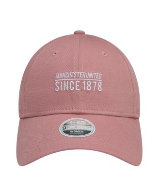 Женская розовая сезонная кепка с регулируемой длиной от 9 до сорока лет New Era от Manchester United
