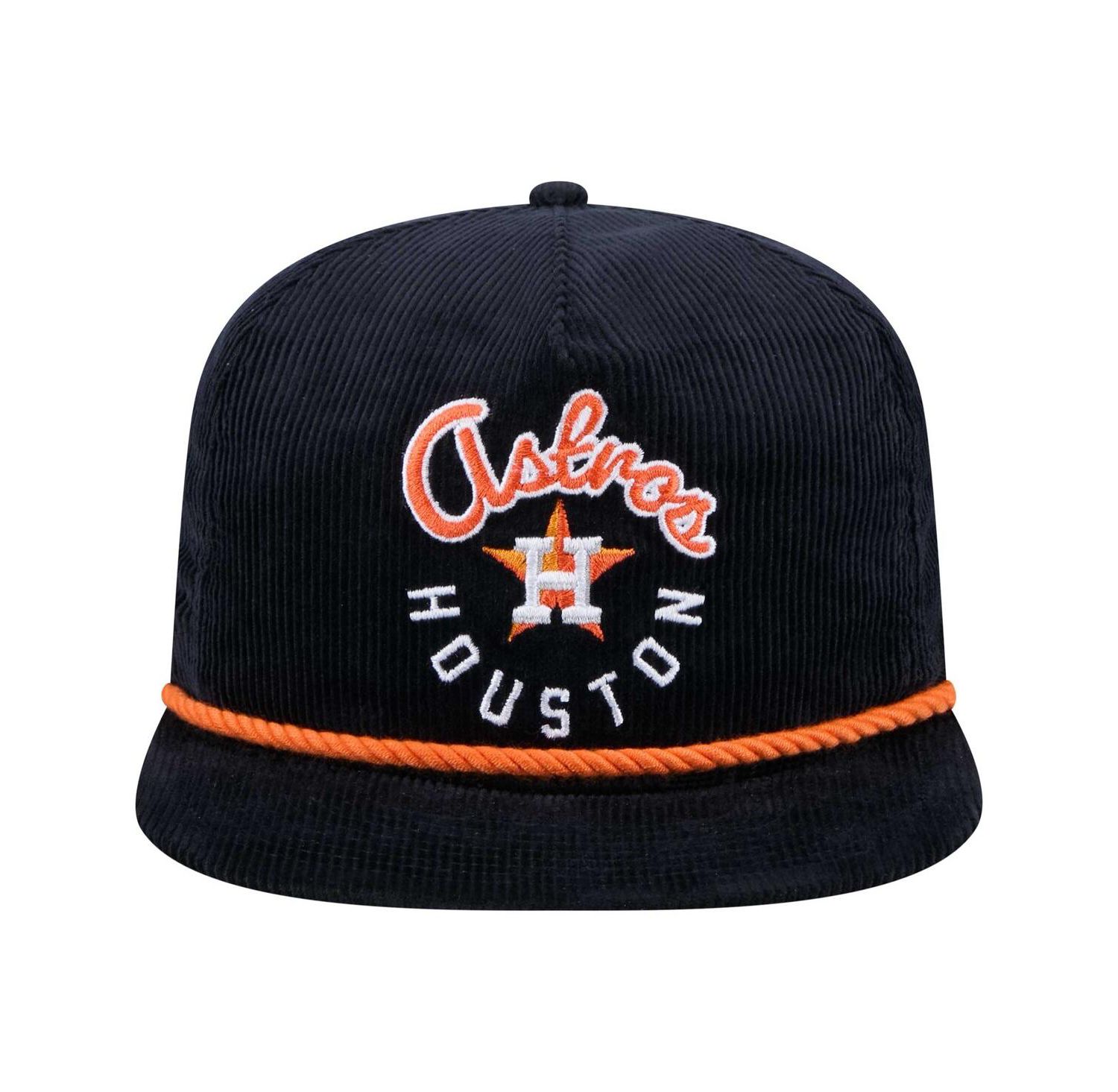 Men's Navy Houston Astros Full Circle Corduroy Golfer Adjustable Hat