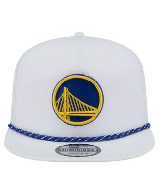 Новая мужская белая шляпа для гольфа Golden State Warriors Performance Rope Golfer с регулируемой головкой новой эры