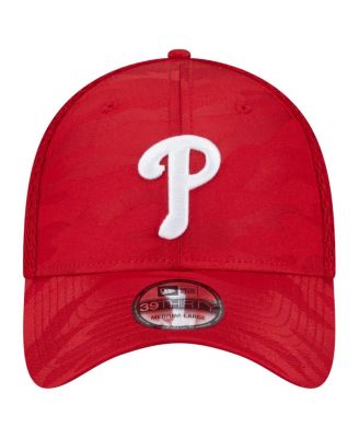 Мужская красная шапка Philadelphia Phillies New Era в тонком камуфляже 39-ГО размера Flex