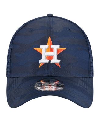 Мужская темно-синяя шляпа New Era Houston Astros с тонким камуфляжем 39-ГО размера Flex