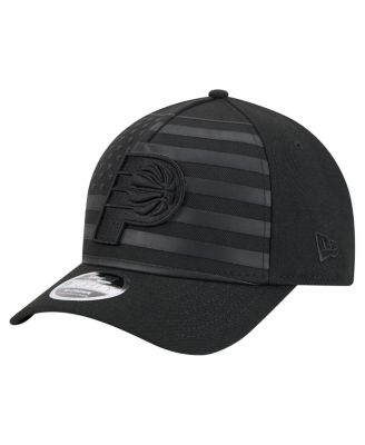 New Era - Men's Black Indiana Pacers Game Day Flag A-Frame 9FORTY Adjustable Hat