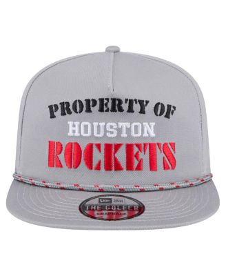 Мужская серая кепка-снэпбэк Houston Rockets новой Эры, характерная для игроков в Гольф.