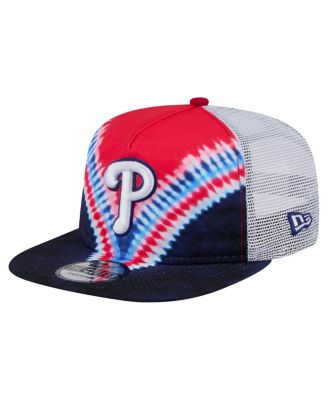 New Era - Men's Philadelphia Phillies Tie-Dye Golfer Trucker Adjustable Hat