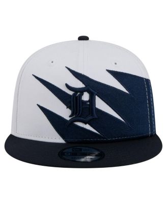 Мужская темно-синяя / белая кепка Detroit Tigers Jagged 9FIFTY Snapback от New Era