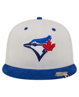Мужская приталенная шляпа New Era из двухцветного вельвета кремового цвета/Royal Toronto Blue Jays 59 размера 