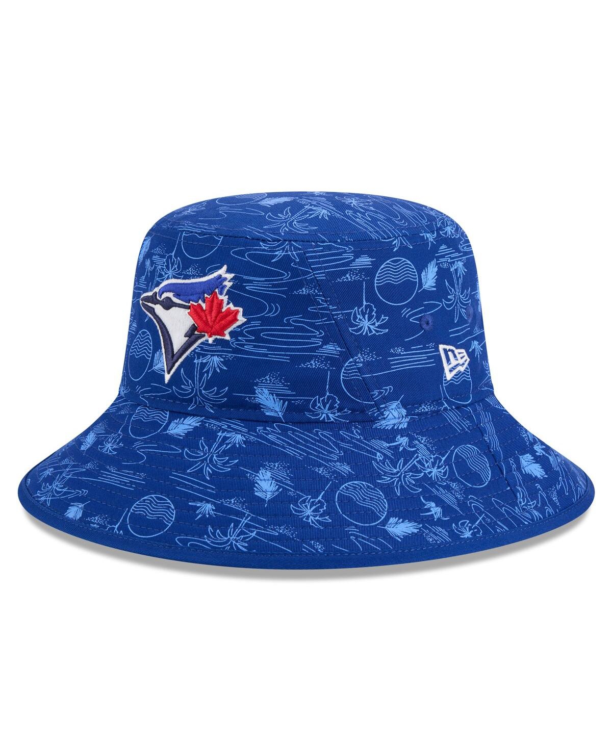 NEW ERA MEN'S ROYAL TORONTO BLUE JAYS 2025 SPRING TRAINING ALL OVER PRINT BUCKET HAT 