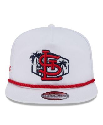 Новая мужская белая кепка для гольфа New Era St. Louis Cardinals 2025, предназначенная для весенних тренировок.