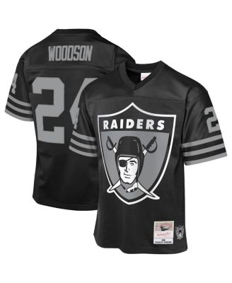 Mitchell & Ness - Big Boys and Girls Charles Woodson Black Las Vegas Raiders 1998 Throwback Fashion Jersey