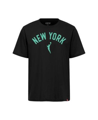 Мужская и женская черная футболка премиум-класса New York Liberty Duke от Sportiqe