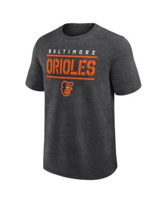 Men's Heather Charcoal Baltimore Orioles Top Notch T-Shirt