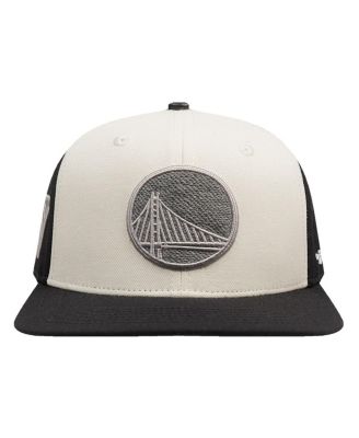 Мужская бейсболка Pro Standard кремового цвета Golden State Warriors из французского махрового материала Snapback