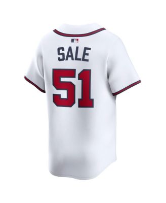Men's Chris Sale White Atlanta Braves Home Limited Player Jersey