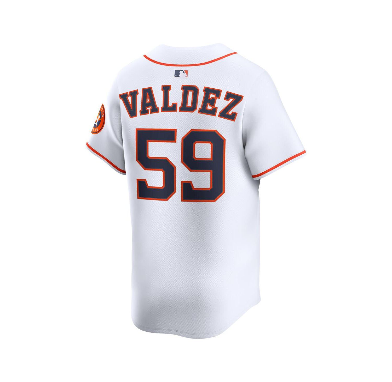 Men's Framber Valdez White Houston Astros Home Limited Player Jersey