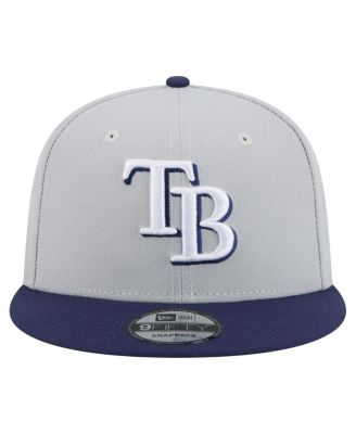 Мужская кепка-снэпбэк New Era серого / темно-синего цвета Tampa Bay Rays в 2-тонном цветовом наборе 9FIFTY Snapback