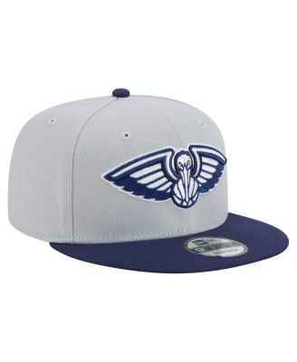 Мужская кепка-снэпбэк New Era серого / темно-синего цвета New Orleans Pelicans Color Pack 2-тонная 9-футовая кепка-снэпбэк