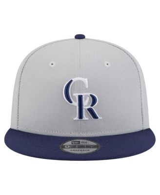 Мужская кепка-снэпбэк New Era серого / темно-синего цвета Colorado Rockies, 2-тонная, в упаковке 9 штук.