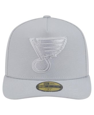 Мужская серая шляпа New Era St. Louis Blues Color Pack A-Frame 59, приталенная по фигуре.