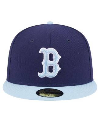 Мужская темно-синяя /светло-голубая бейсболка New Era Boston Red Sox Color Pack 2-Тонная 59-дюймовая приталенная шляпа