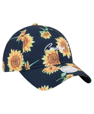 Women's Navy Dallas Cowboys Adventure Sunflower 9TWENTY Adjustable Hat