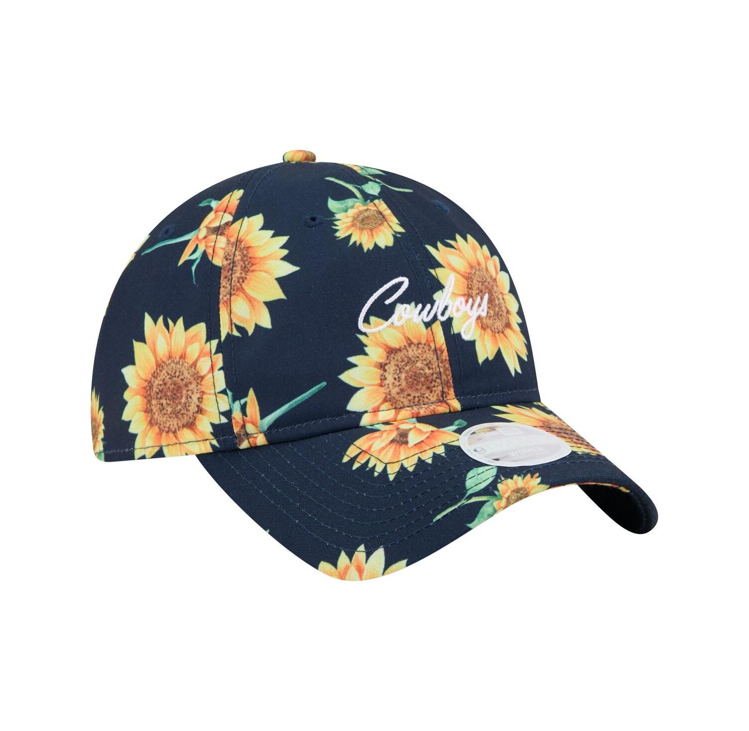 Women's Navy Dallas Cowboys Adventure Sunflower 9TWENTY Adjustable Hat