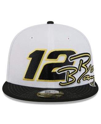 Мужская белая/черная кепка Ryan Blaney 9FIFTY Snapback от New Era