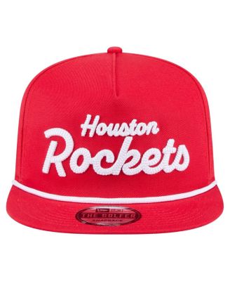 Мужская бейсболка для гольфа New Era Red Houston Rockets Team с надписью для игроков в гольф