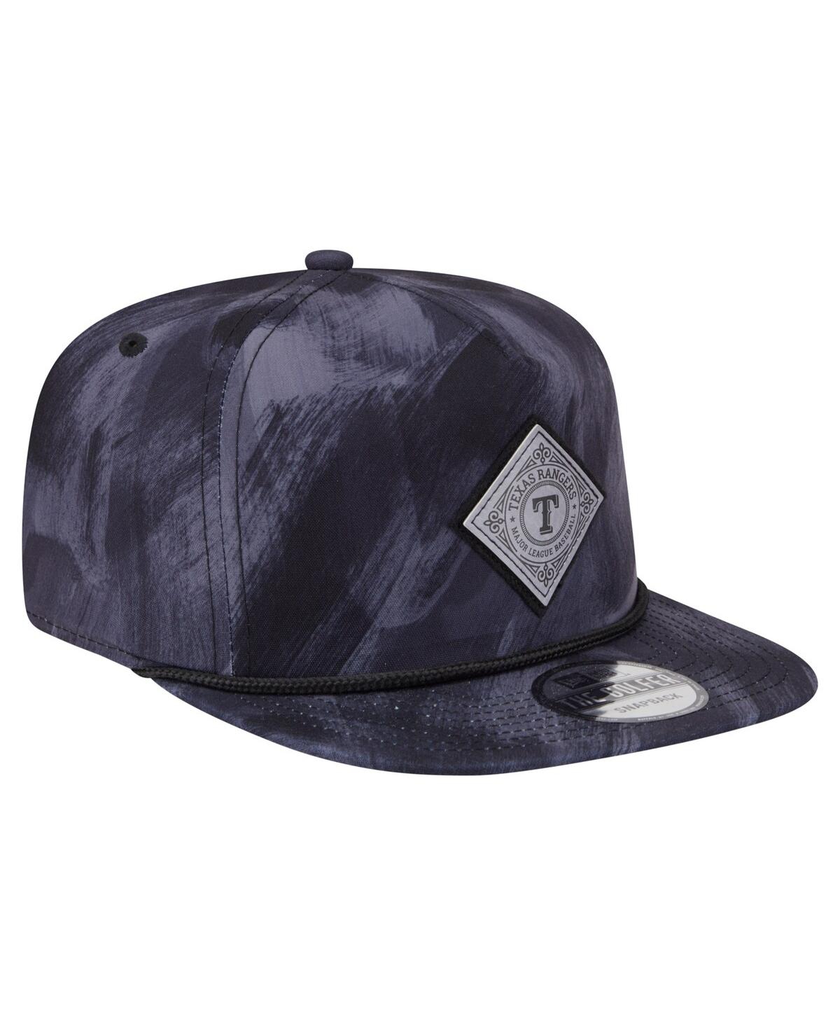 NEW ERA MEN'S NAVY TEXAS RANGERS PRINTED GOLFER SNAPBACK HAT 